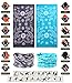 VANCROWN Headband Head Wrap Headwear Sport Sweatband 280 Patterns 12 in 1 Magic Scarf 12PCS 9PCS & 6PCS (12PCS.Paisley)