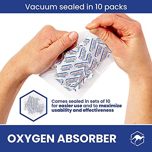 Wallaby 400cc Oxygen Absorbers for Long Term Food Storage 100 count