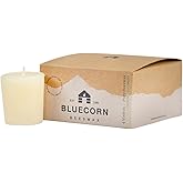 Bluecorn Beeswax Votive Candles, 100% Pure Natural Bees Wax, Ivory White Votives, Clean Burning & Long Lasting (12+ Hours), Fragrance Free, Home Decor & Wedding Decorations, American Made, 4 Pack