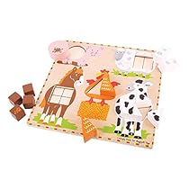 Bigjigs Toys BJ444 Farm Animal Shape Sorter