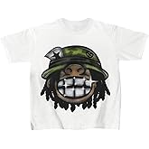 WDIRARA Boy's Cartoon Graphic T Shirt Crew Neck Short Sleeve Tee Summer Tops