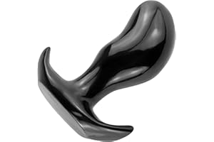 Difemstoy Super Thick Butt Plugs, 7 inch Soft Mango Prostate Massager for Women, Men,Black