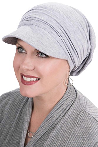 Bamboo Slouchy Newsboy Hat-Caps for Women with Chemo Cancer Hair Loss Luxury Bamboo - Pacific Blue