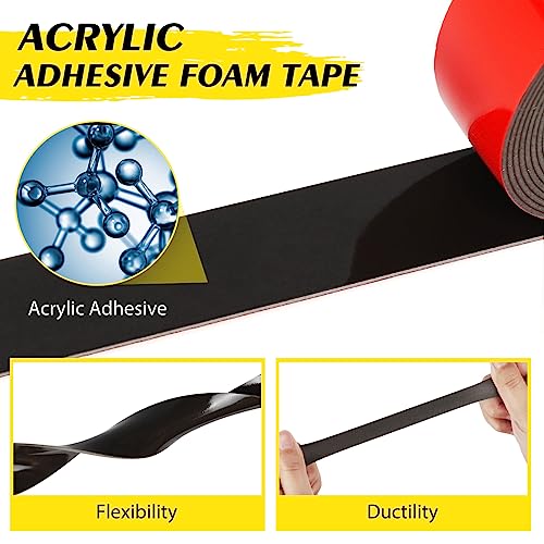EMITEVER Double Sided Tape Heavy Duty, Acrylic Foam Mounting Tape 16