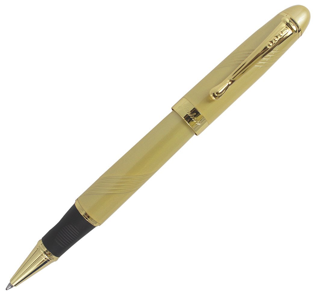 Abcsea Classic Style Rollerball Pen Golden Trim - Gold