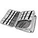 Travel Organizer, BUBM Universal Double Layer Travel Gear Organizer Storage Bag / Electronics Accessories Organizer / USB Cable Organizer Bag - Rose Red and Light Grey
