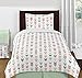 Sweet Jojo Designs Baby/Kids Clothes Laundry Hamper for Grey, Coral and Mint Woodland Arrow Girl Bedding Sets