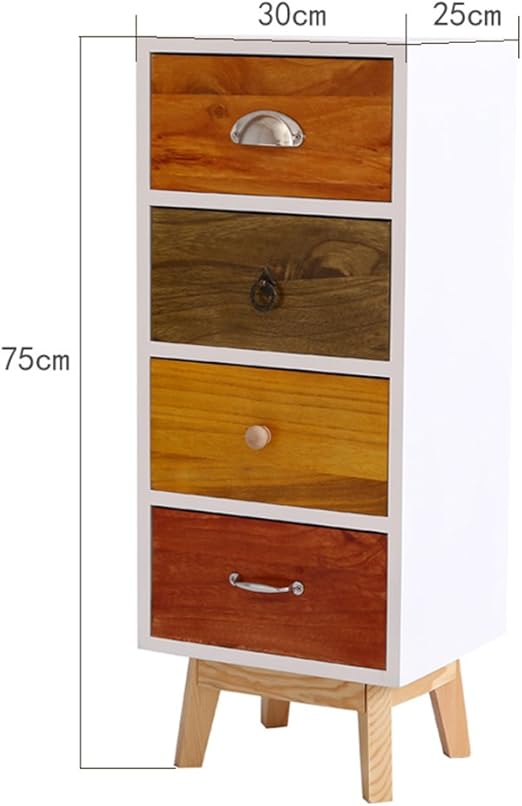 Bobe Shop Small Bedside Tables Wooden Gap Storage Cabinet With Drawers Nightstand Living Room Bedroom Decorative Cabinets 11 8 Inches Wide Size 4 Layer Amazon Co Uk Kitchen Home
