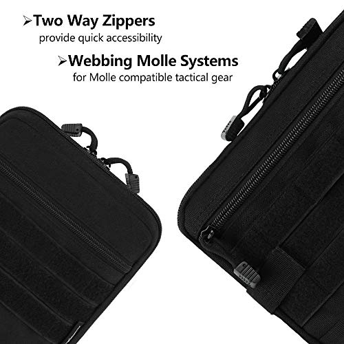 FUNANASUNÂ Admin Molle Pouch, Tactical Utility BagÂ EDC EMTAttachment Pouches Compact Water-Resistant Pouches Multi-Purpose Tool Packs
