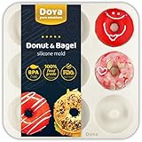 Premium Silicone Donut Pan - Best For Baking Full Size Doughnuts | 100% Food Grade Silicone Donut Mold | 9 Cavity Doughnut Pan/Bagel Pan Makes A Great Gift | Free Ebook
