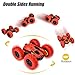 Rainbrace Remote Control Car for Boys Girls 4WD RC Stunt Car Double Sided 360°Rotating Remote Control Truck Off Road Hobby Crawler 2.4Ghz High Speed Racing Car Toys for Boys Girls Kids Adults Red