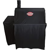 Char-Griller&reg; Durable Polyester Grill and Smoker Cover with Waterproof Material, PVC Lining, and Extendable Design in Black, 46"L x 23"W x 48.5"H, Model 5555