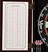 Viper Hudson All-in-One Dart Center: Classic Solid Wood Cabinet & Official Sisal/Bristle Dartboard Bundle with Steel-Tip Dart Set, Dry Erase Scoreboard & Out-Chart, Mahogany Finish