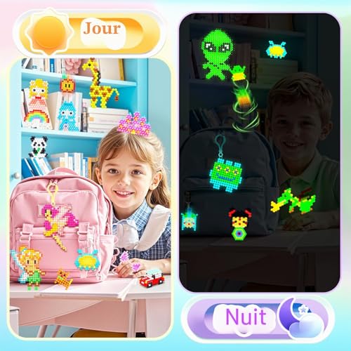 DazzBoom 5100+ Kids Water Beads, Set of 48 Large Grid Beads in Eight Colors, 42 Colors Fixed Water Mist Beads, 6 Colors Luminous Water Mist Beads, Water Beads