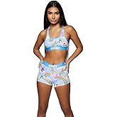 PSD Underwear Womens Sports Bra - Licensed Prints Medium Support Sports Bras for Women, Womens Racerback Sports Bras