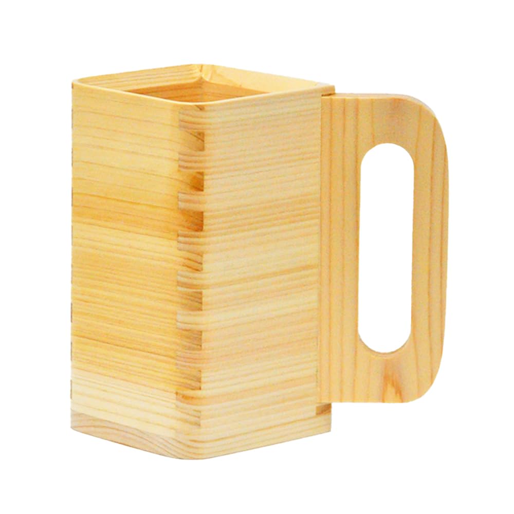 Photo 1 of Koji USA Masu Beer Mug – Handmade Hinoki Cypress Wooden Beer Cup – Made in Japan
