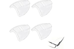 4pcs Safety Glasses Side Shields, Professional Slip On Clear Side Shields, 1.8Inch transparent Safety Glasses Accessories Aga