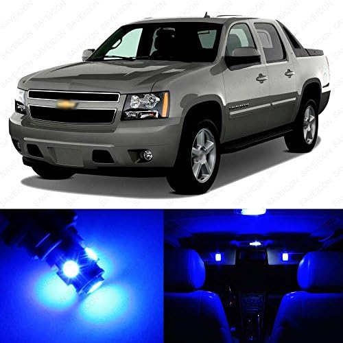 SAWE - Premium LED Light Interior Package for Chevrolet Chevy Avalanche 2007 - 2013 (13 pieces) (Blue)