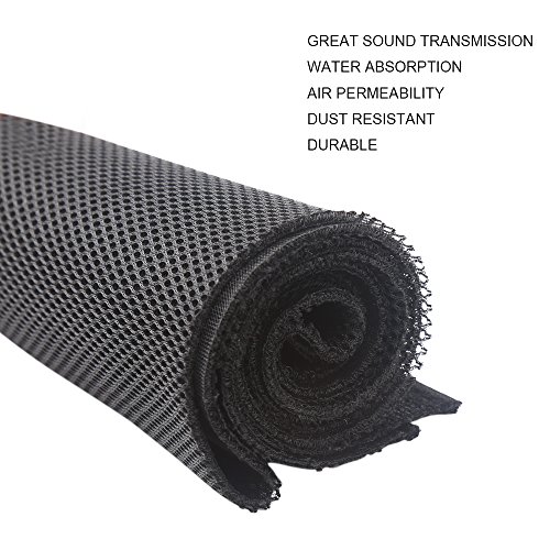 KISSTAKER 57x20inch Speaker Fabric Cloth Stereo Grill Mesh for