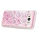 S8 Plus Case, Mavis's Diary Colorful Painting 3D Design Quicksand Cover Soft TPU Bumper Clear Case with Bling Glitter Shiny Diamonds Sparkle Flowing Liquid Stars for Samsung Galaxy S8 Plus, Unicorn