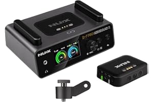 NUX B-7 Pro Stereo Wireless in-Ear Monitor System, 24-bit 48 kHz Stereo Audio, 2.4 GHz Interference-Free, Automatic Setup