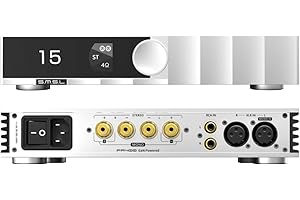 SMSL PA400 GaN HiFi Amplifier | 250W Stereo Class D Amp | XLR-Balanced, RCA, XLR-Mono Input | Home Audio Desktop Gallium Nitr