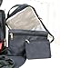 SoHo diaper bag Tribeca 9 pieces nappy tote bag for baby Mom Dad Stylish Insulated unisex Multifuncation travel Large Capacity Durable Includes Changing Pad, Stroller straps mesh organizer，Blue