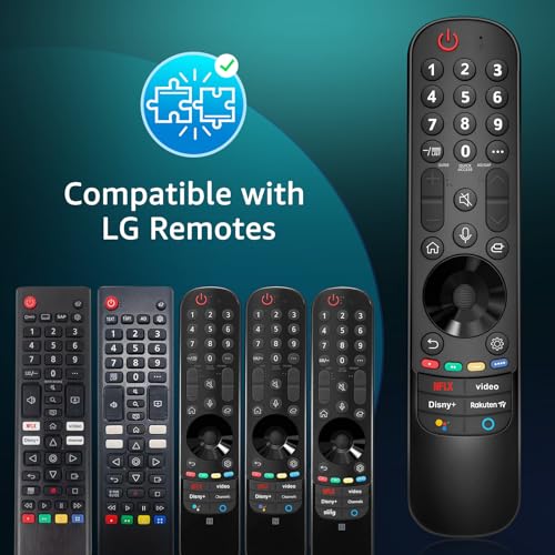 For LG-Mando-Smart-TV, Universal Magic Remote Control for LG XXX, Compatible with MR21, MR22, MR23, MR24, AKB76037605 and AKB76040301