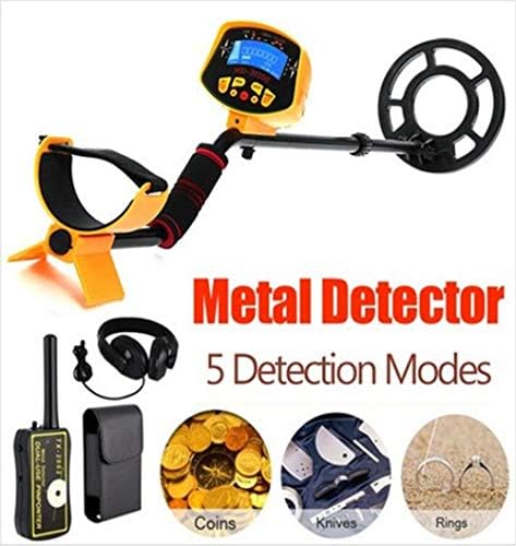 Underground Metal Detector - Precision Positioning Lightweight Gold Detector with Waterproof Coil - Adjustable Disc Metal Detector for Adults and Beginners, Suitable for Family Leisure [Energy Class A]