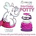 Babyloo 3 In 1 Bambino Booster Potty Training System with Free Standing Potty, Step Stool, and Toilet Mount for 6 Months and Up, Pink and Purple