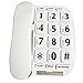 KerLiTar Elderly Phones Landline Telephone with Large Numbers Senior Phone for Vision Impaired Aid Home House Phones for Seniors Amplified Phone for Hard of Hearing Big Button Corded Phone