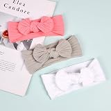 Aolso Baby Girl Nylon Headbands 3pcs Newborn Headbands & Bows view 5