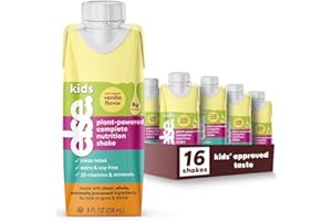 Else Nutrition Kids Nutritional Shake Ready to Drink - Dairy Free. Gluten-Free, Complete Nutrition Shake (Ages 2-12) - Kids Protein Shake w/ 25+ Vitamins (Vanilla, 16-Pack)