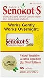 Senokot-S Natural Vegetable Laxative Ingredient Plus Stool Softener, Tablets, 60 tablets by Purdue Products L.P.