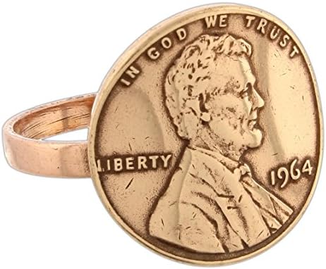 Sunburst Authentic Penny Adjustable Cuff Ring