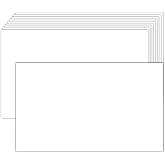 100 Pack White Blank Index Cards 3x5 Unlined Note Cards, Goefun 80lb Heavy Duty Cardstock Thick Paper for Postcards, Photo Pa