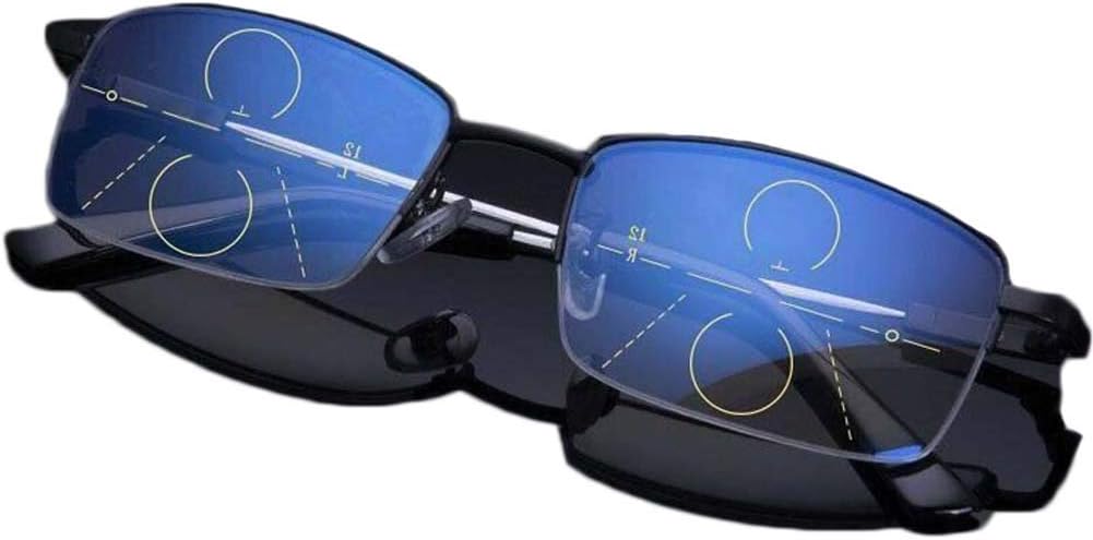 German Smart Zoom Reading Glasses Reading Glasses for Men Ladies (Black, 150)