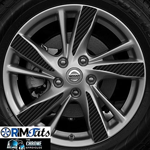 Fits2013-14 NISSAN ALTIMA SL 17" Wheels-CARBON FIBER RimTats (Vinyl Graphics-GR�FICOS DE VINILO)