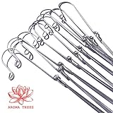 Aroma Trees Upgraded Professional Grade 4 Wire Hangers for Orchids, Green Plants, and Flower (26 inch) - Pack of (10)