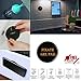 Rug Gripper YoYang 8 pcs Black Anti Curling Rug Grippers Non Slip Rug Gripper with Renewable Reusable Gripper Tape Kitchen Bathroom Outdoor Rug Gripper - Keeps Your Rug in Place & Makes Corners Flat