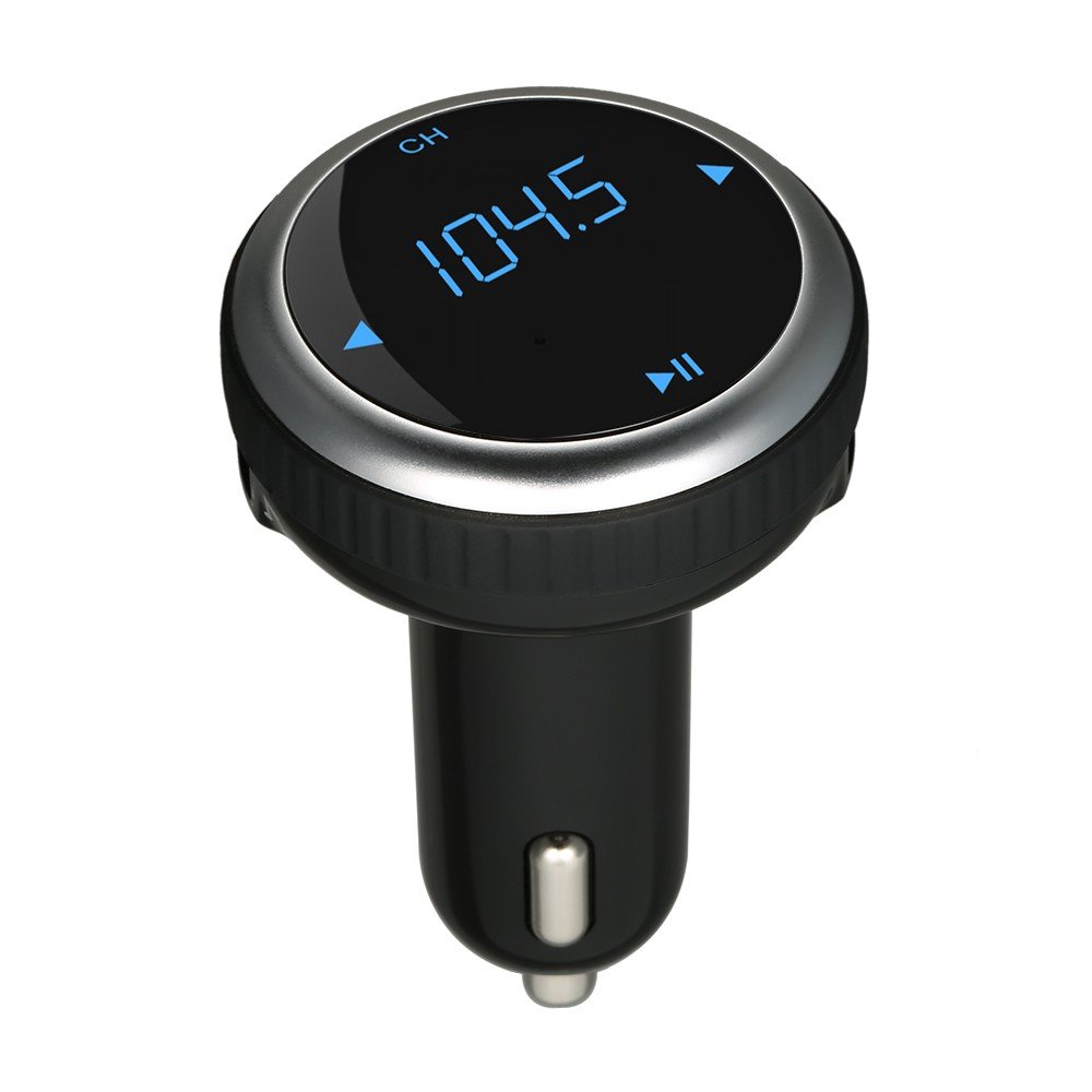 開店祝い 車fmトランスミッターハンズフリーマイク Usb充電器 Micro Sdカードスロット デジタル表示 Btkdp 新発売の 90a3acu P1ai