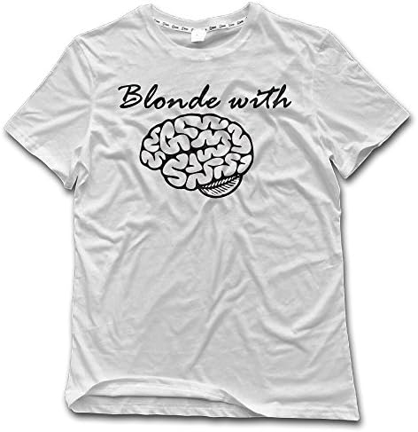 Men's Blonde With Brains Gorgeous Wisdom Cotton Premium Short Sleeve T-shirts Tee