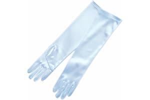 ZaZa Bridal Long Shiny Stretch Satin Dress Gloves For Girl