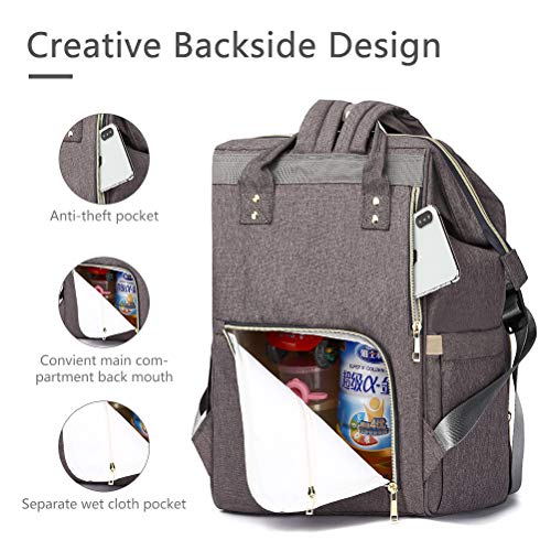 HaloVa Diaper Bag MultiFunction Waterproof Travel Backpack Nappy Bags