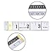 eBoot 60 Inch Green Retractable Measuring Tape Ruler and Soft Tape Measure Set for Sewing Tailor Cloth