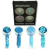 Mermaid Iridescent Cosmetic Glitter Chunky Festival Makeup For Face Body Hair Nails (4CGPD-06)