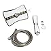 AKDY 9 Inch 4-Spray Multi-Function Rainfall Shower Head & Shower Wand Combo (Titanium Sliver - 1.8 GPM)