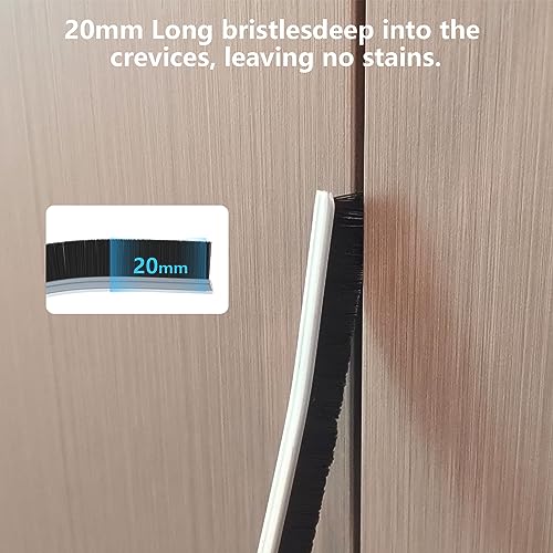 Gap Cleaning Brush, Bathroom Gap Cleaning Brush, 4PCS Crevice Cleaning Brush, Hard Bristle Brush for Cleaning, Dead Corners Multifunctional Brushes for Bathroom, Kitchen, Tiles, Window Slots (4)