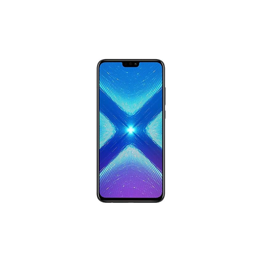 Huawei Honor 8X (64GB + 4GB RAM) 6.5" HD 4G LTE GSM Factory Unlocked Smartphone - International Version No Warranty JSN-L23 (Black)