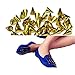 OOOUSE 9.5mm 100pcs Screwback Gold Cone Spikes Studs Leathercraft DIY Punk Spots Bullet